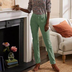 EUC Women's BODEN Denim Cord Girlfriend‎ Pant Light Green | Size 12R